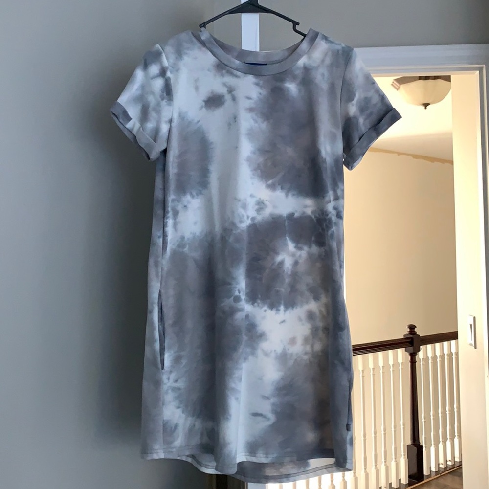 Sourhern shirt grey tie dye dress